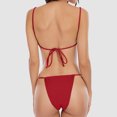 thumbnail image 4 of Birdeem Ensembles de Bikinis à Bretelles Larges Décontractés Mode Couleur Unie pour Femmes, 4 of 6