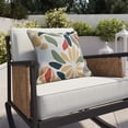 thumbnail image 2 of HOMETRENDS 16" x 16" Botanical Outdoor Toss Cushion, Fade Resistant, 2 of 9
