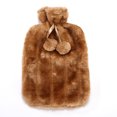 thumbnail image 1 of Dvkptbk Hot Water Bottle Covers 2L Hot Water Bottle Faux Fleece Cloth Cover Thermotherapy Fresh-keeping Cover Hot Warming Cold Protection Removable Hot Water Bottle Covers, 1 of 2
