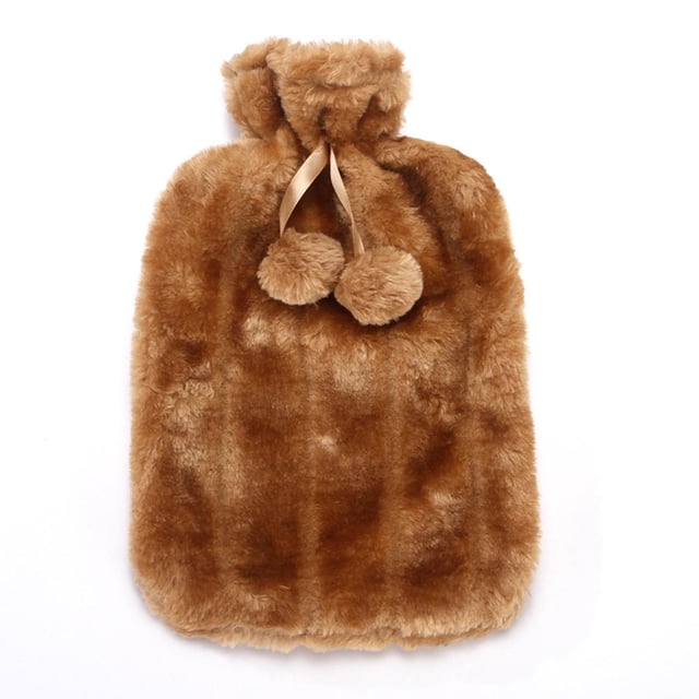 Dvkptbk Hot Water Bottle Covers 2L Hot Water Bottle Faux Fleece Cloth Cover Thermotherapy Fresh-keeping Cover Hot Warming Cold Protection Removable Hot Water Bottle Covers