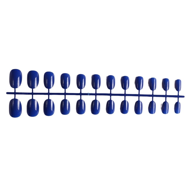 facefd Ensemble de Faux Ongles Brillants Style Français Résistants aux Rayures Ongles à Presser Viscosité Forte Réglables Autocollants de Manucure Unis Type 1 Type 4