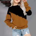 thumbnail image 2 of Besolor Oversized Sweatshirt for Girls Fall Casual Round Neck Long Sleeve Tops Fashion Color Block Outfits, 2 of 5