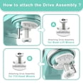 thumbnail image 3 of Ice Cream Maker Attachment for KitchenAid Stand Mixer,2 Quart Ice Cream Bowl Compatible with 4.5Qt and Larger Stand Mixers,Frozen Yogurt Ice Cream &, 3 of 6