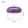 thumbnail image 2 of Salad Dressing Container to Go, Small Condiment Containers with Lids for Lunch Bento Box, Reusable Plastic Snack Jars, Transparent Food Containers, Colorful Sauce Cups, Dishwasher Safe, 4 Pcs, 2 of 8