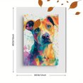 thumbnail image 3 of Vibrant Dog Portrait Canvas Wall Art 15.75x11.81 Inches, 3 of 8