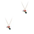 thumbnail image 1 of Baohd Pendentif Carte Drapeau Coloré - Se Démarquer de la Foule Charmant Collier Collier de Mode Cadeau Or 2Set, 1 of 6