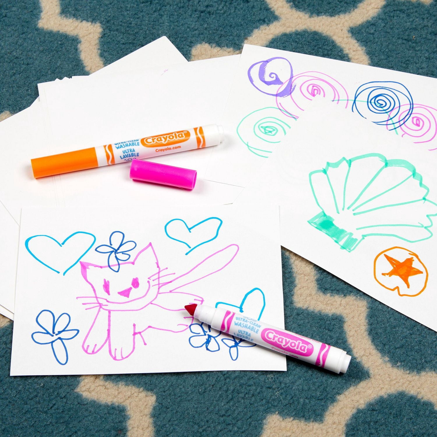 Assortiment de 64 marqueurs lavables Crayola en paq. de variété