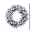 thumbnail image 3 of Vickerman G225736 36 Po Floqué Jackson Pin 195 Pointes Couronne&44; Vert & Blanc, 3 of 5
