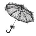 thumbnail image 4 of Lace Parasol, Exquisite Bridal Umbrella Beautiful Decorative Handicraft  For Photos For Weddings For Parties Black, 4 of 8