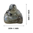 thumbnail image 1 of Birdeem Crystal Carved Laughing Happy Buddha Feng Shui Figurines Wealth, 1 of 12