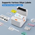 thumbnail image 2 of LEEYNEER Label Maker Machine with Tape P1 2 Inch Thermal Printer Portable Bluetooth Shipping Label Printer Sticker Maker Labeling Machine Home Office School Business Use Rechargeable Whit, 2 of 6