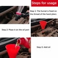thumbnail image 1 of Red Universal Engine Oil Filling Funnel Set Oil Filling Funnel For Car Engine Gasoline Funnel, 1 of 9