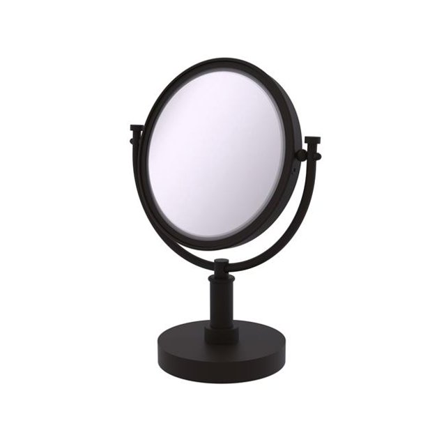 Allied Brass DM-4/2X 8 Inch Vanity Top 2X Magnification Make-Up Mirror, Oil Rubbed Bronze