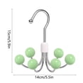 thumbnail image 2 of Multipurpose Space Saving Hangers for Closet 360° Swivel Hangers Purse Organizer Hat Holder Belt Organizer Tie Rack Bra Hanger Handbag Organizer Scarf Hanger Closet Accessory Storage, 2 of 4