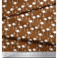 thumbnail image 2 of Soimoi Polyester Crepe Fabric Flamingo Bird Print Fabric by Yard 52 Inch Wide, 2 of 3