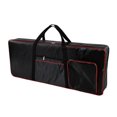 thumbnail image 1 of QualitChoice 1/2/3 Piano Padded Case Electronic Organ Keyboard Bag Musical Instrument Waterproof Handbag Backpack with Handle Large Capacity 420D red edge black 1 Pc, 1 of 6