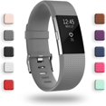 thumbnail image 1 of Replacement Bands Compatible for Fitbit Charge 2, Classic & Special Edition Adjustable Sport Wristbands(Gray,L), 1 of 7