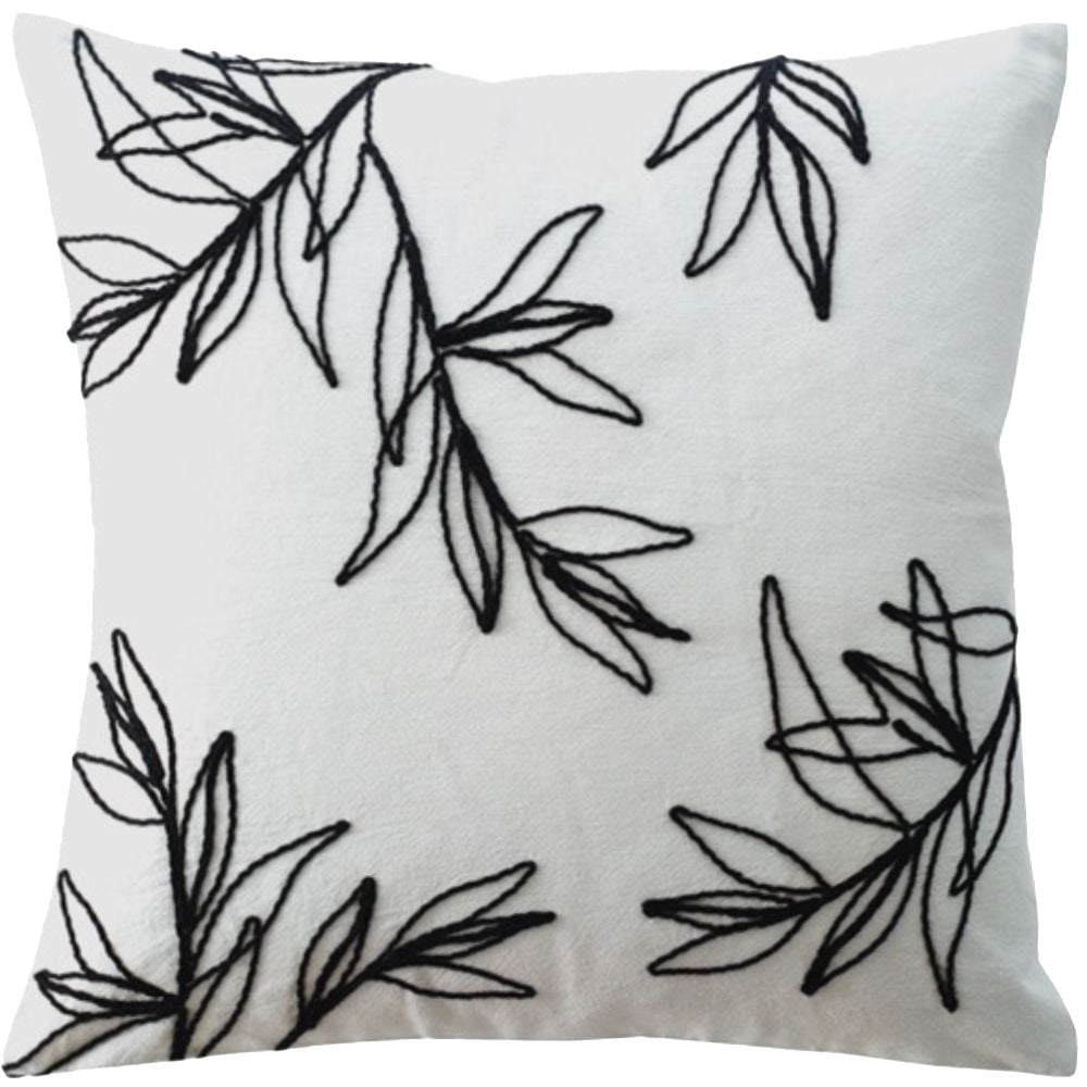 Hometrends Paquet de 2 Coussins Décoratifs Brodés