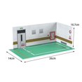 thumbnail image 3 of 1/24 Parking Lot Scene Display Case Display Stand 1/24 display Scenery Desktop case Model Car Decor Diecast Car Garage green, 3 of 9