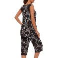 thumbnail image 4 of Baikeli Free with Promo Codes Two Piece Outfits for Women Plus Size Suits Striped Tops Drawstring Waist Pants Jogger Sets with Pockets 2 Piece Sets for Women, 4 of 7