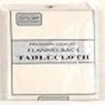 thumbnail image 3 of Carnation Home Fashions Vinyl Tablecloth with Polyester Flannel Backing, 52, 90-Inch, Ivory, 3 of 4