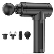 Intexca Massage Gun – Deep Tissue Muscle Massager, 5 Speeds, 4 Heads for Back, Neck & Shoulder Pain Relief