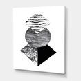 thumbnail image 3 of Designart Tropical Palm Leaf With Abstract Geometry Shapes I Canvas Wall Art, 3 of 4