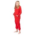 thumbnail image 2 of Combinaison Pyjama une Pièce à Capuchon en Molleton Rouge pour Garçons et Filles, 2 of 2