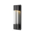 thumbnail image 1 of Striate 1 Light Outdoor Wall Sconce Clear Optic Glass, 1 of 2