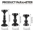 thumbnail image 3 of Halloween Candlestick American Retro Black Candlestick Aromatherapy Column Candle Stand Decoration Crafts Shooting Props, 3 of 9