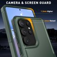 thumbnail image 4 of KOMI for Samsung Galaxy S25 Ultra Case with HD Screen Protector, 10 FT Military Grade Drop Protection, Anti-Slip Phone Case, Green, 4 of 5