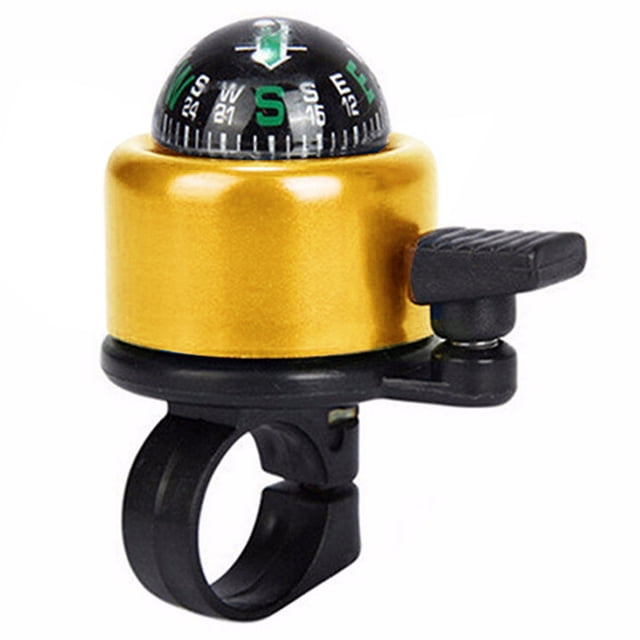Bangcool Bike Bell Mini 2 in 1 Compass Aluminium Alloy Cycling Handlebar Bell Bicycle Ring for Travel Riding