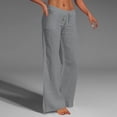thumbnail image 2 of Kcodviy Pants Polyester Wide Legged Sweatpants Women Daily Woman Plus Size Trousers Plus Size Trousers for Women Womens Plus Pants Suits Plus Size Business Clothes for Women, 2 of 9