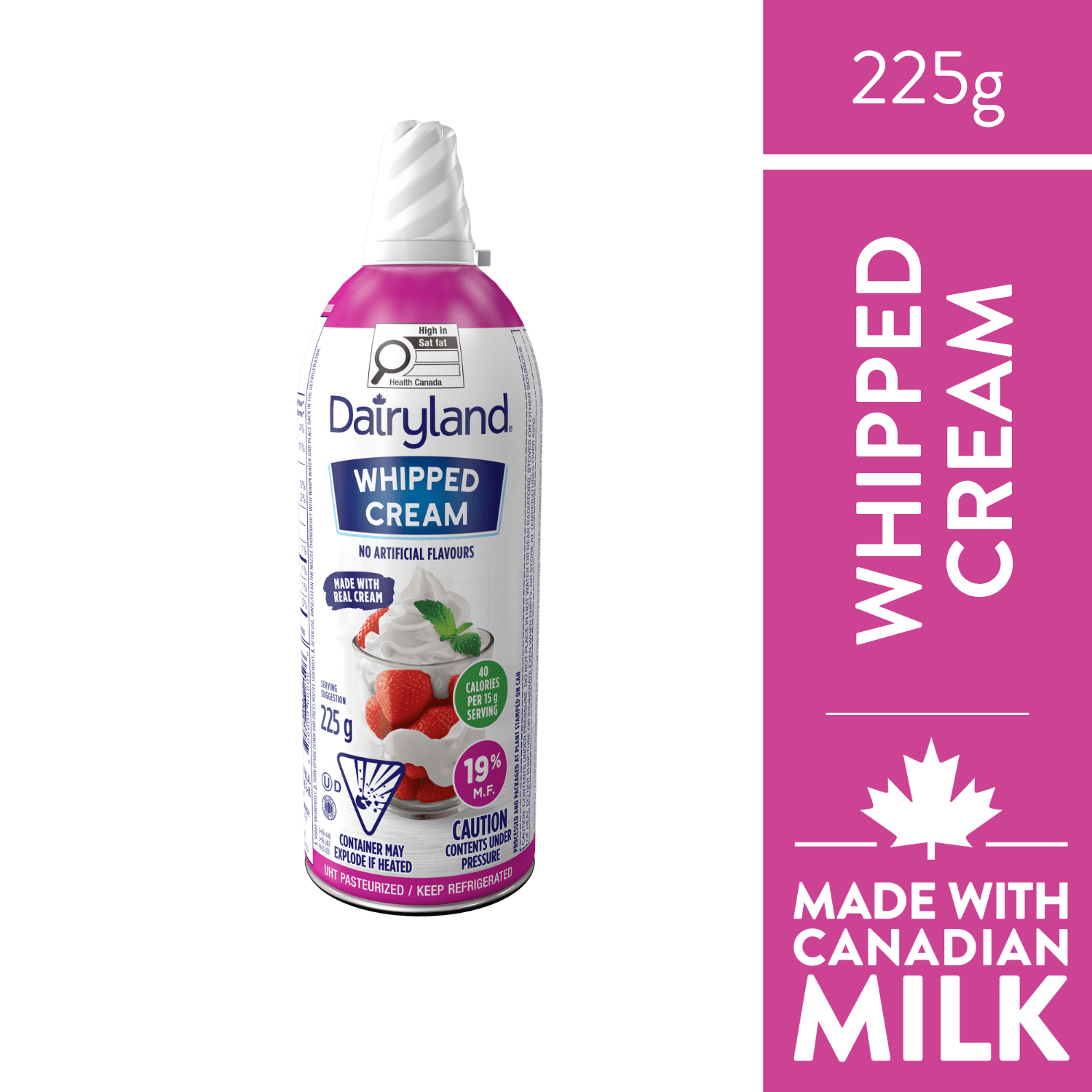 Dairyland 19% Aerosol Whipped Cream