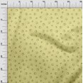 thumbnail image 3 of oneOone Rayon Yellow Fabric Retro Headphones Craft Projects Decor Fabric Printed By The Yard 56 Inch Wide, 3 of 5