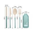 thumbnail image 3 of TIMIFIS Mini Fan Travel Utensil Set with Case, Whea-T Straw Reusable Spoon Straw Forks Tableware, Portable Cutlery Travel Picnic Camping Or Daily Use Rechargeable Fan, 3 of 7