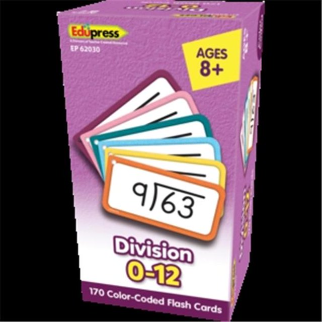 Teacher Created Resources TCR62030 Numbers 0-12 All Facts Division Flash Cards
