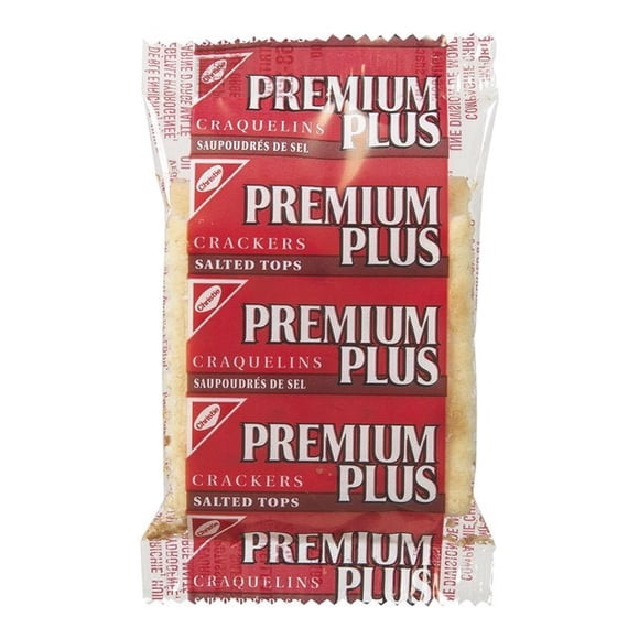 Premium Plus Salted Soda Crackers, Individual | 2UN/Unit, 500 Units/Case