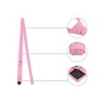 thumbnail image 3 of INSPIRE CHIC Men's Self-Tied Solid Color Formal Slim Ties Pink, 3 of 5