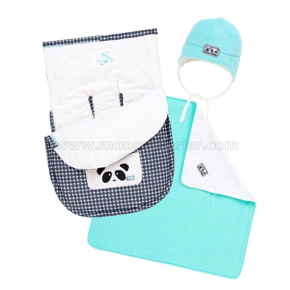 Deux par Deux Pochette pour Bébé Garçons pour Voiture Coucou Panda Garçons, Tailles - Taille Unique