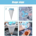 thumbnail image 4 of Ongmies 2025 Sacs Flottants Réutilisables en Maille pour Lessive Attrape-Poils d'Animaux et Peluches pour Machines à Laver Lot de 6 Filtres en Maille Bleus, 4 of 9