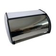 thumbnail image 1 of Tnarru Bread Bin with Roll Lid Metal Bread Box Rustic Multipurpose for Kitchen Counter Bread Keeper for Home Baked Goods Coffee Shop White, 1 of 8