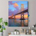 thumbnail image 4 of Qisvanset Sunset Lake Landscape Canvas Print 12x16 Inch Resort Interior Decor, 4 of 8