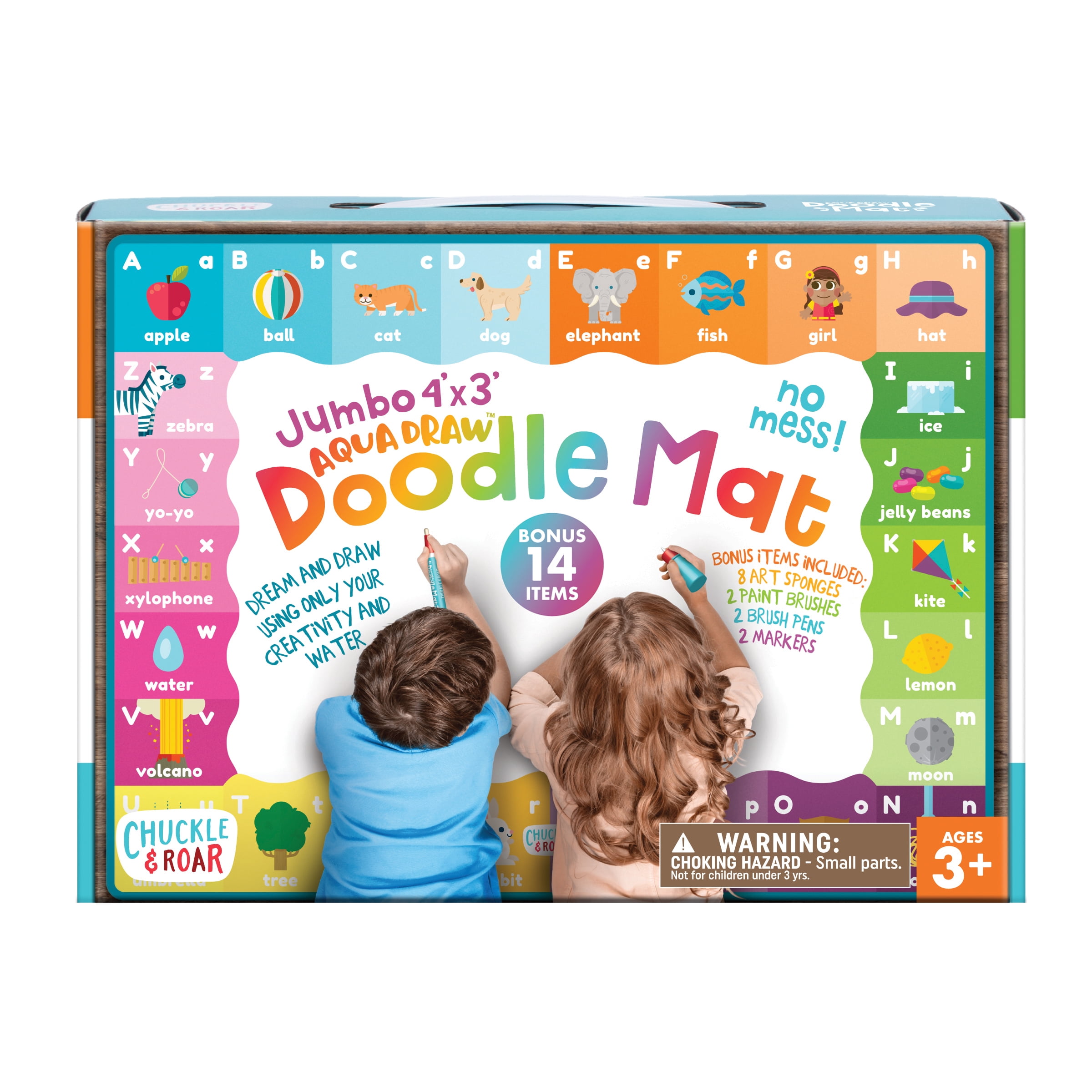 Tapis de Jeu Chuckle & Roar Doodle Jumbo 4 x 3 pieds pour enfants de 3 ans et plus par Buffalo Games