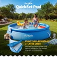 thumbnail image 4 of Funsicle QuickSet Piscine hors Terre Ronde à Anneau Supérieur Gonflable 15 Pieds x 36 Pouces Ensemble, 4 of 6
