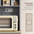 thumbnail image 4 of HOMCOM Kitchen Pantry Cabinet, Storage Cabinet w/ Charging Station, Grey, 4 of 10