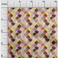 thumbnail image 1 of oneOone Georgette Viscose Tissu Texturé Marocain Imprimé Géométrique BTY 42 Pouces de Large, 1 of 4