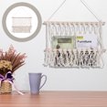 thumbnail image 2 of Decorative Hand Woven Cotton Mesh Multi-function Storage Hammock Wall Hanging Book Shelf Kids Bedroom Decor, 2 of 8