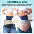 thumbnail image 4 of Wweixi Simple Feuilles Rallonge de Chemise Imperméable Haute Qualité Affichage de Différence Accessoires de Jardinage DIY Jeans Accrocheurs Maternité Blanc, 4 of 6