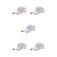 thumbnail image 2 of relayinert Lightweight And Breathable Sun Cap Sporty Style For Outdoor Enthusiasts Adjustable Strap Polyester Outdoors Sun Cap white 5Set, 2 of 6